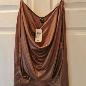 Windsor Shimmer Rose Gold Flowy Tank Size Large NWTs